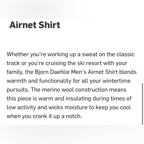 NWT Bjorn Daehlie Airnet Shirt Wool Base Layer Gray Shocking Orange Long Sleeve - Picture 12 of 12